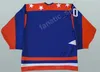 Maglie da hockey USA Movie 96 Charlie Conway 21 Dean Portman 44 Maglie da hockey su ghiaccio Fulton Reed Sports Blue Stitched Spedizione gratuita