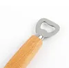 Köksflaskan Öppna Verktyg Trähandtag Ölöppnare Bar Verktyg Soda Ölflaska Cap Opener Wine Bottle Opener Tool