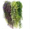 HOMELL Green Purple Искусственный завод Silk Rattan Стена Цветочный Завод Свадьба Украшения Фальшивый Цветочный Виноградный Декор