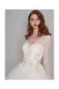 Långärmade knä längd korta bröllopsklänningar spets v nacke a-line low back women informell mottagning klänning 1960-talet brudklänningar