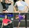 Camisas de ioga para mulheres Sexy Sports Top Style Fitness Crop Solid Running Shirt Sport Gym Clothes Tank Tops Sportswear