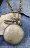 Partihandel 100st / Lot Quartz Watch Key Chain Bronze Pocket Klockor PW151