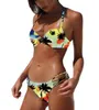 Bikini Mulher Badage Swimwear Swimwear Swimsuit Sexy Bikinis Coconut Palm Moda Maillot de Bain Impressão Banheira Ternos Biquini Beachwear B4001