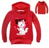 Nya söta Marie Cat Print Sweatshirts för flickor Långärmad Winter Hoodies Kids Sweater Cartoon Anime Tshirt för Lolita Children1392232