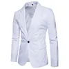 moda para hombre blazers casual Slim Fit trajes chaqueta diseñador masculino solapa cuello Blazer hombres abrigos Terno Masculino solo botón Plus tamaño 3XL