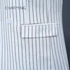 Vestito da maschere da uomo tessuto a strisce bianche adatto per cantante ospite da matrimonio abito maschile men039s da 2 pezzi pantaloni giacca 5424776