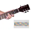 Étiquettes autocollantes de carte de Notes de touche de guitare, décalcomanies de touche pour guitare électrique acoustique à 6 cordes