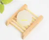 100pcs/lot Bathroom Dish Wood Soap Tray Holder Storage boxes Wooden Soap Rack Plate Box Container