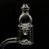 Quartz Thermal Banger avec Quartz Terp Dab Perles Inserts Verre Bubble Carb Cap Insert Quartz Thermal Banger Nails Pour Verre Bongs D'eau