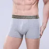 4 stks/partij hoge kwaliteit 11 kleuren sexy katoen mannen boxers ademend heren ondergoed branded boxers logo ondergoed mannelijke boxer