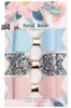 6 groups baby hair accessories bright powder bow pu leather barrettes cute kids girl fashion bow barrettes free ship 3pcs groups