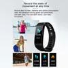 Y5 Smart Bransoletka Nadgarstek Fitness Tracker Monitor ciśnienia krwi Sport Wodoodporny Smart Watch dla iPhone Samsung z pakietem detalicznym