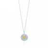 DORAPANG 100% 925 Sterling Zilveren Ketting Hartvormige Zon Kruis Kroon Teardrop Hanger Ketting Rose Goud Originele Vrouwen Jewelry197h