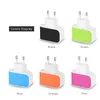 US EU Plug 3 USB Wall Chargers 5V 3.1A LED Adapter Travel wygodny zasilacz z potrójnymi portami USB do telefonów komórkowych Smartphone