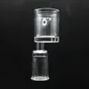 Accessoires Fumeurs 25mm Flat Top 4MM Épaisseur Bas Banger avec Quartz Insert Domeless Nail Male Joint Taille 14mm et 18mm 90 Degrés