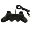 Joystick Wired USB 2.0 Gamepad nero Joystick Joypad Controller di gioco USB per PC Gamer Win XP WIN 7 WIN 8 Funzione di vibrazione Gamepad cablato