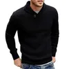 Moomphya Cowl neck knitted pullover men long sleeve winter sweater sueter hombre stylish slim male pull homme