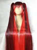 Vocaloid Bacterial Contamination Gradient Colour Cosplay Wig+2 clip Ponytail