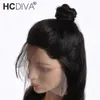 Peruano não processado 13 * 3 orelha de cabelo humano virgem a orelha lace frontal peruano laço frontal com bebê cabelo humano perucas grossas 130g densidade