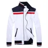 New Men 's Full Zip Polo Tracksuit Men Sport Suit Suce Men Sweatsir 및 Pant Suit Hoodie 및 Pant Set Sweatsuit Men Fre275c