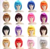 fashion bob hairstyle women festival christmas Synthetic wigs Short Straight bob Wig halloween female women Hair decoration wigs