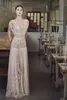 Lihi Hod Boho Wedding Dresses Lace V Neck Cap Sleeve Beach Bridal Gowns Elegant Country Bohemian A-Line Wedding Dress Vestido De Novia