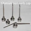 Новый Неуместный Титановый Nail 14 мм 18 мм Женский с CARB CAP Dabber Tools 2 Ti Nails Стеклянные Установки DAB