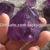 1KG Taille Aléatoire Forme Libre Surface Polie Fissurée À L'intérieur De L'Améthyste Naturelle Point Unique Cristal Violet Tour De Quartz Chance Obélisque Baguette Chakra