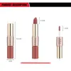 12 stks / partij o.two.o 2 in 1 mat lipstick lippen make-up cosmetica waterdichte pintalabios batom mate lip glanzend rouge gratis schip