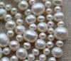 Parfait collier de perles, collier de perles d'eau douce naturelles de couleur blanche, 60inches 5-11mm, déclaration de véritables bijoux de perles
