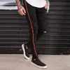 2018 Fashion Streetwear Hiphop Män Jeans Kvalitet Bomull Bekväm Elastisk Slim Ripped Zipper Personlighet Man Skinny Denim