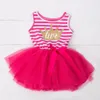 Casual bébé fille princesse 1-3 ans anniversaire tutu robe pour filles vêtements robes d'été bambin enfants robes pour filles vêtements