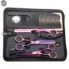 Hair Cutting Scissors Suit 5 5 6 440C Thinning Shears Barber Makas Hairdressing Scissors Razor Professional Hair Sciss2225