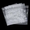 Clear Christmas Snowflake Cookie Bag Plastic Cellophane Self Adhesive Seal Bakery Gift Cello Bags 10x10cm two size