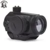 SinersOft New Tactical Mini Micro T-1 Red Green Dot Sight Reflex Sight Riable Scopes z 21 mm Picatinny Mount do polowania Airsoft