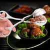 Kitchen Tool Practical Convenient DIY Meatball Maker Stainless Steel Stuffed Fish Meat Rice Ball Clip LX3436