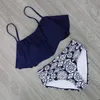 Bikini Costumi da bagno da donna Costume da bagno a vita alta Halter Bikini sexy Costumi da bagno retrò Costumi da bagno taglie forti XXL