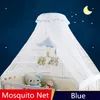 blue canopy bed