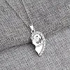 BEST FRIENDS Necklace BFF 2 Part Broken Heart Pendant Animal Panda Anchors Crystal Pendant Chain Necklace Friendship Jewelry