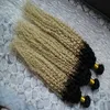 Blonde Brazilian curly Ombre 100% Human Hair Bundles 3PCS Ombre Human Hair Bundles 1b 613# Brazilian Hair Weave Bundles