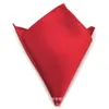 Fazzoletto da uomo classico di moda Hanky Tower Asciugamano da taschino in seta di poliestere 25 colori 22 * 22 cm Taschino da taschino regalo di Natale