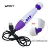 Potente AV Body Massager Varita mágica Vibradores del clítoris Consolador grande Juguetes sexuales para mujeres Productos para adultos para masaje de vagina femenina Y1812773299