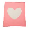 Love Heart coperte a maglia Baby Kids neonato aria condizionata trapunte di lana divano casa coperta coperta regali 100 * 78 cm TY7-155