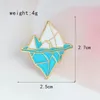 Fröken Zoe Antarktis Iceberg Pins Snow Mountain Brosch Knapp Pin Denim Jacket Pin Badge Cartoon Fashion Smycken Gift för vän