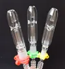 Mini Nectar Collector Kit met Quartz Tip 10mm 14mm 18mm Omgekeerde Nail mini glazen pijp Booreiland concentraat Pijpen voor Pijp