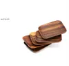 Piatti di frutta in legno Vassoio rettangolare Vassoi in legno essiccato Snack Candy Cake Holder Stoviglie in legno Utensili da cucina SN1561