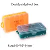 Multifunktion Doubleside Plastic Tool Box Portable Smyckesbehållare Ring Elektroniska delar Skruvpärlor Komponent Lagring Box7955397