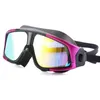 Gafas de natación cómodas de silicona, gafas de natación con montura grande, antivaho, UV, máscara de natación para hombres y mujeres, resistente al agua 5559256