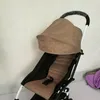 Linnen kap en stoelmatras kussen voor baby kinderwagen zon schaduw cover voor babyzen pram cap accessoires kussen zonvisor