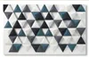 3d Tridimensionnel Triangle Mode Nordique Moderne Minimaliste TV Fond Mur Bleu Blanc Dos Tridimensionnel Triangle Type Patchwork